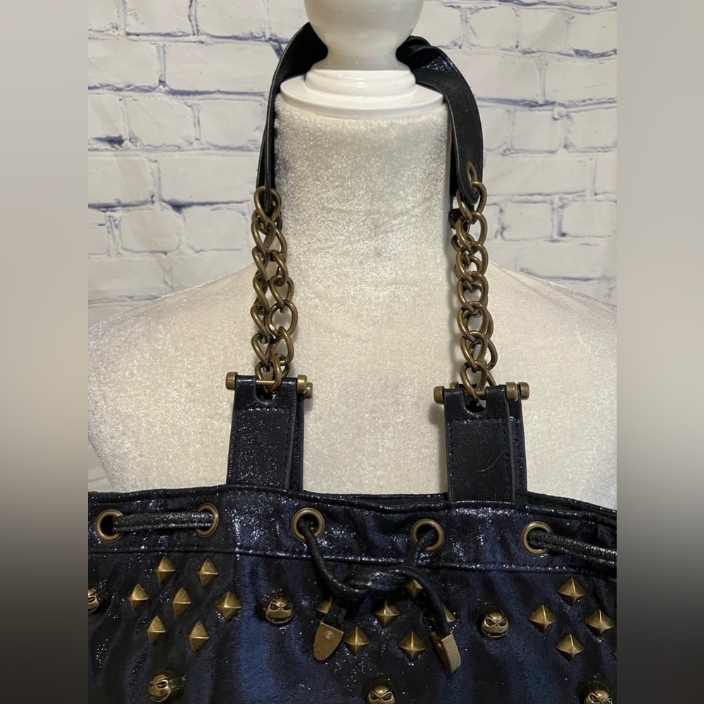 The Nightmare Before Christmas Womens Bucket Bag Glitter Indigo - Picture 6 of 11